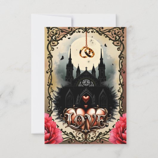 Gothic Moon –Eternal Love Beneath the Midnight Sky Dankeskarte (Rückseite)