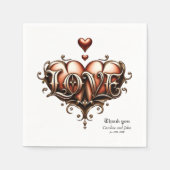 Gothic Moon –Eternal Love Beneath the Midnight Sky Serviette (Vorderseite)