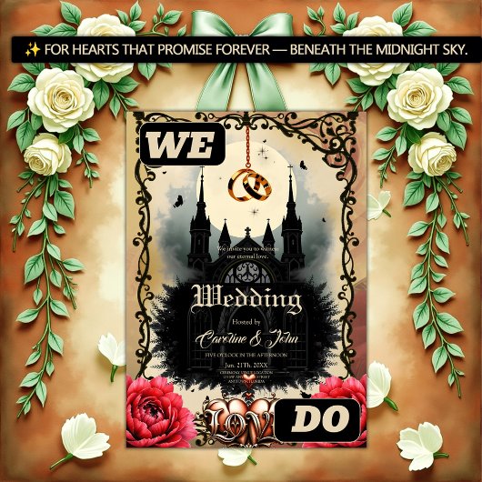 Gothic Moon – Ewige Liebe unter dem Mitternachtshi Einladung