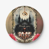Gothic Moon – Ewige Liebe unter dem Mitternachtshi Pappteller (Vorderseite)