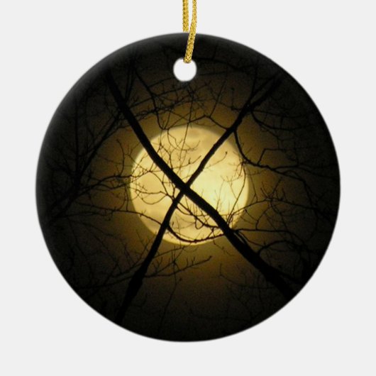 GOTHIC MOON KERAMIK ORNAMENT (Vorne)