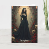 Gothic Moon Tunt Birthday Karte (Vorderseite)