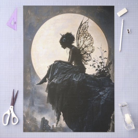 Gothic Moonlight Fairy Decoupage Seidenpapier (Basteln)