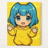 Gothic Moonlight Wraith Spiral Notebook | Dark Fan Planer (Rückseite)