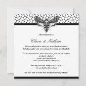 Gothic Moth Enclosure Card - Dunkelromantische Hoc Einladung (Vorderseite)