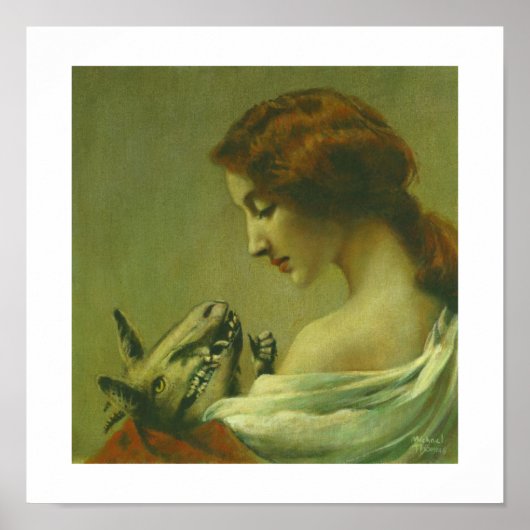 Gothic Mother and Child Devil Print Poster (Vorne)