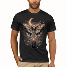 Gothic-Motten-Mond-Halloween-T-Shirt