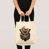 Gothic-Motten-Mond-Halloween-Tasche Tragetasche (Vorderseite (Produkt))