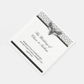 Gothic-Motten-Schädel-Hochzeitsprogramm – Dunkle E Serviette (Ecke)