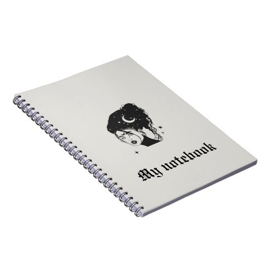 Gothic Muse Notebook - Dark Beauty Journal Notizblock (Rechte Seite)