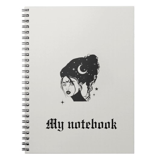 Gothic Muse Notebook - Dark Beauty Journal Notizblock (Vorderseite)