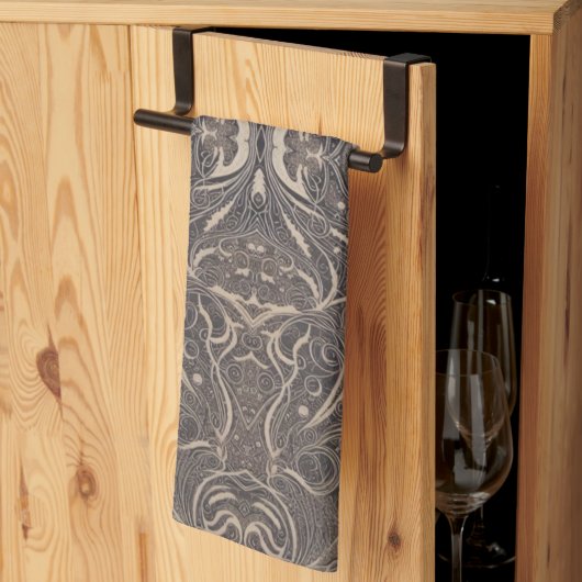 Gothic Muster Black Kitchen Handtuch (Drittel gefaltet)