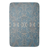 Gothic Muster Blue Bath Mat Badematte (Vorderseite Vertikal)