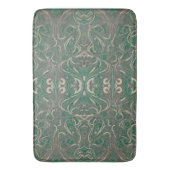Gothic Muster Green Bath Mat Badematte (Vorderseite Vertikal)