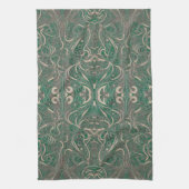 Gothic Muster Green Kitchen Handtuch (Vertikal)