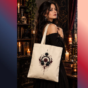 Gothic Mystic Eye Tote Bag – Dark Fantasy Okkult H Tragetasche