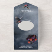 Gothic Mystical Moody Floral Wedding All In One Einladung (Außenbereich)