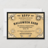 Gothic Mystical Spirit Board Halloween-Party Einladung (Vorderseite)