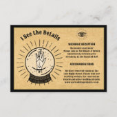 Gothic Mystical Spirit Board Kristallkugel Details Begleitkarte (Vorderseite)