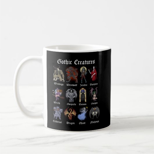 Gothic Mythical Creatures Kaffeetasse (Links)