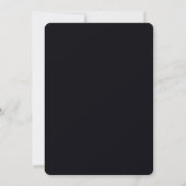 Gothic Navy Skelett Hochzeit Save the Date (Rückseite)