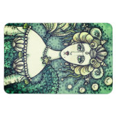 GOTHIC NEPTUNE'S PARAMOUR MERMAID MAGNET Green (Horizontal)