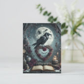 Gothic Nevermore Raven Postkarte (Stehend Vorderseite)