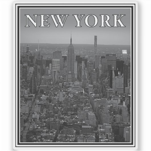 Gothic New York - v4 Aufkleber (Vorderseite)