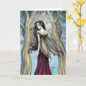 Gothic Night Fairy Card, Notecard Karte (Gelbe Blume)