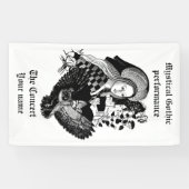 Gothic Night Owl and woman Banner (Horizontal)