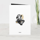 Gothic Night Owl and woman Karte (Rückseite)