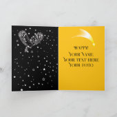 Gothic Night Owl and woman Karte (Innenseite)