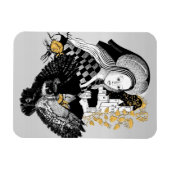 Gothic Night Owl and woman Magnet (Horizontal)