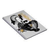 Gothic Night Owl and woman Notizblock (Rechte Seite)