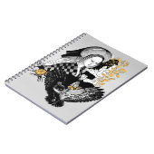 Gothic Night Owl and woman Notizblock (Linke Seite)