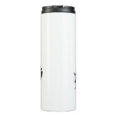 Gothic Night Owl and woman Thermosbecher (Rückseite)