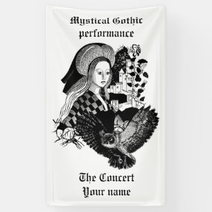 Gothic Night Owl und Frau Banner