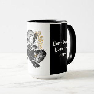 Gothic Night Owl und Frau Tasse