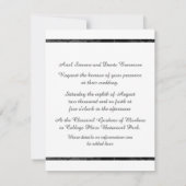 Gothic Nightfall Floral Wedding Handfasts Foto Einladung (Rückseite)