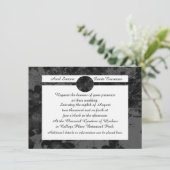 Gothic Nightfall Floral Wedding Handfastsuite Einladung (Stehend Vorderseite)