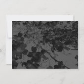 Gothic Nightfall Floral Wedding Handfastsuite Einladung (Rückseite)