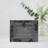 Gothic Nightfall Floral Wedding Handfastsuite Einladung (Stehend Vorderseite)