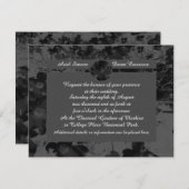 Gothic Nightfall Floral Wedding Handfastsuite Einladung (Vorne/Hinten)