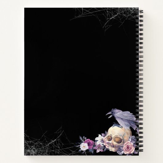 Gothic Notebook – Dark Aesthetic Journal  Notizblock (Rückseite)