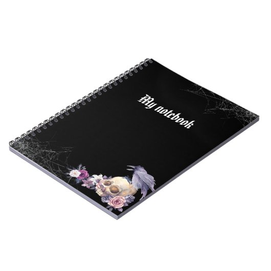 Gothic-Notebook - Dark Aesthetic Journal Notizblock (Linke Seite)