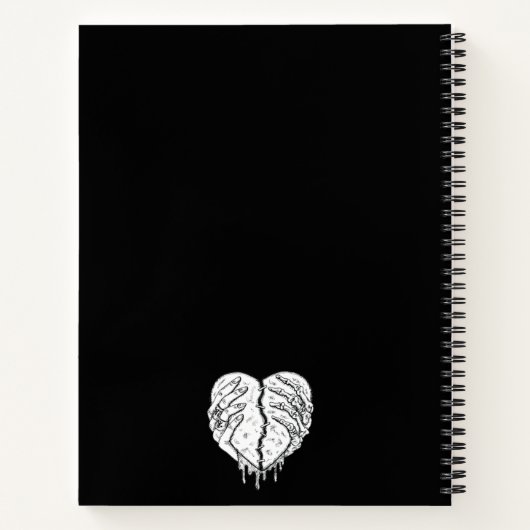 Gothic Notebook for Dark Aesthetics & Deep Ideas Notizblock (Rückseite)