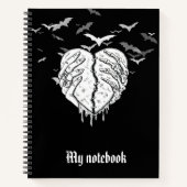 Gothic Notebook for Dark Aesthetics & Deep Ideas Notizblock (Vorderseite)