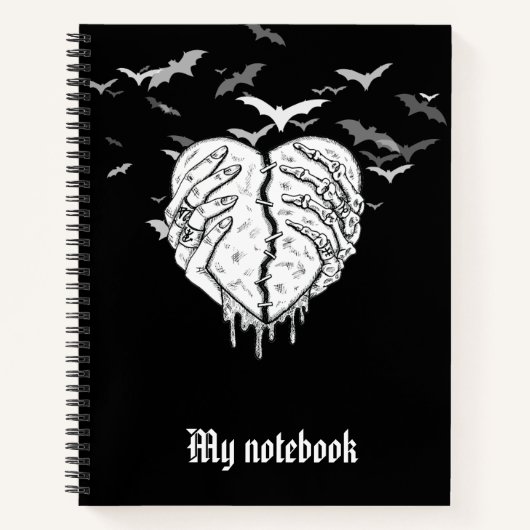 Gothic Notebook for Dark Aesthetics & Deep Ideas Notizblock (Vorderseite)
