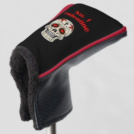 Gothic Number 1 Valentine Herz Zucker Schädel Golf Headcover