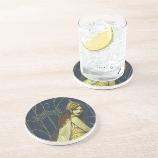 Gothic Nymph Retro Untersetzer (Seite)